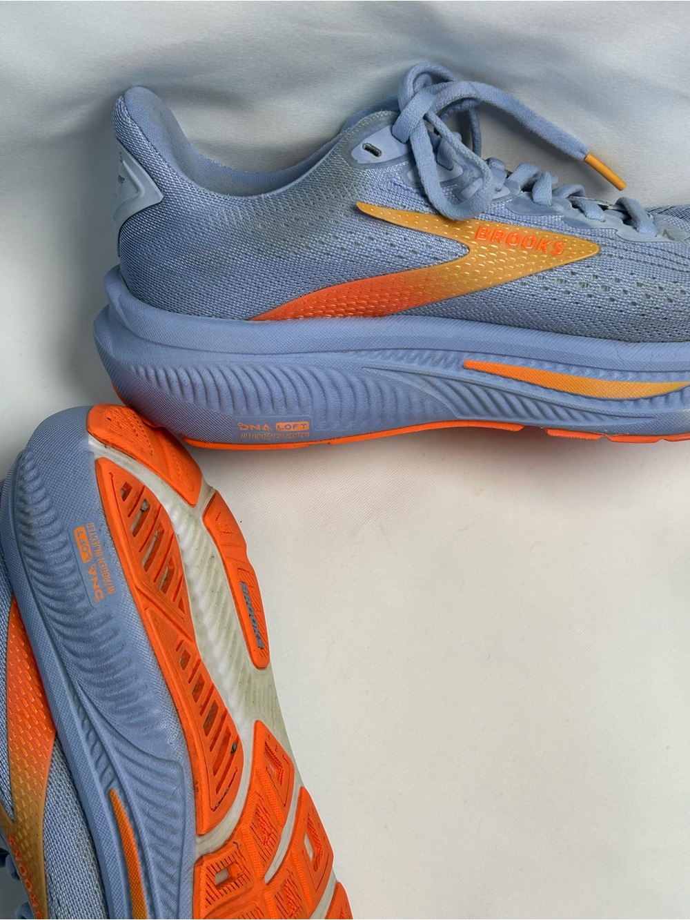 Brooks ghost 17 running shoes blue orange women’s US 8B EU 39 road sneakers - Picture 7 of 14